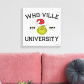グインチ | Who-ville University Est 1957 キャンバスプリント (インサイチュ (リビング))