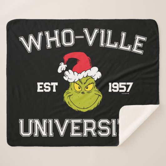 グインチ | Who-ville University Est 1957 シェルパブランケット (正面(横))