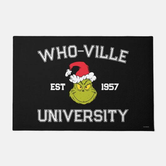 グインチ | Who-ville University Est 1957 ドアマット (正面)