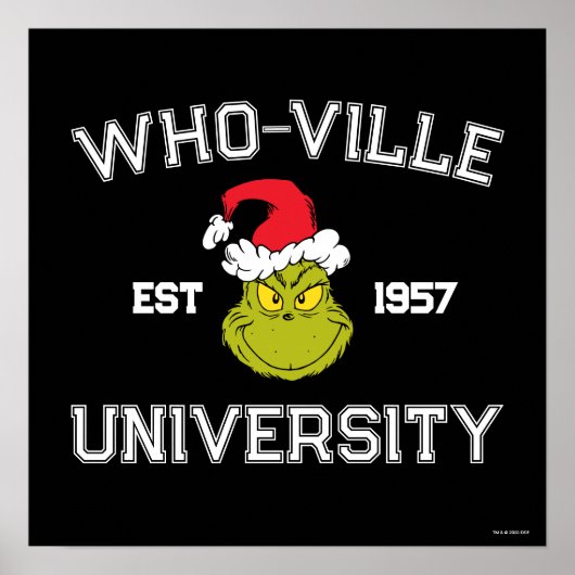 グインチ | Who-ville University Est 1957 ポスター (正面)