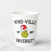 グインチ | Who-ville University Est 1957 紙コップ (正面)