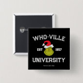 グインチ | Who-ville University Est 1957 缶バッジ (正面&裏面)