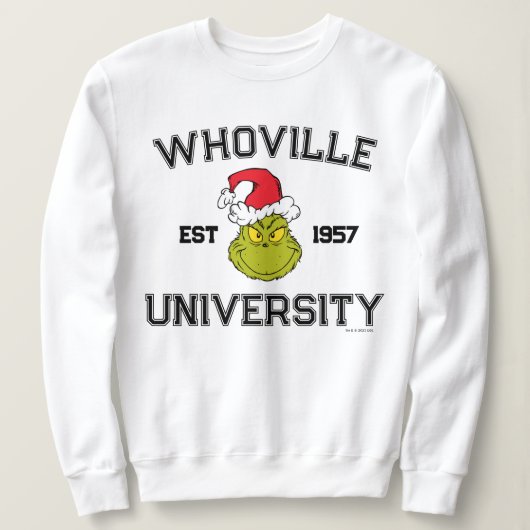 グインチ | Whoville University Est 1957 スウェットシャツ (デザイン正面)