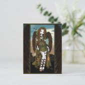 グウィニースサンセットドラゴンランタンエンジェルポストカード ポストカード (スタンド正面)