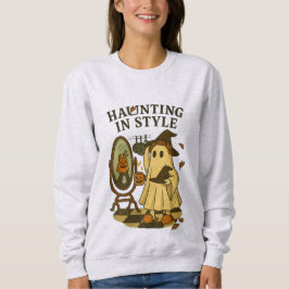 グウェンドリン幽霊はハロウィーンの為の釉薬を得ている！ スウェットシャツ