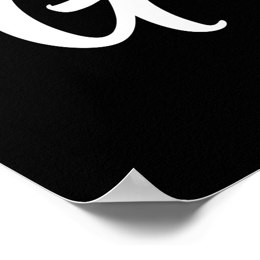 グウェンパーソナライズされたネーム誕生日ギフト ポスター (角)