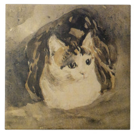 グウェン・ジョン作 猫 タイル