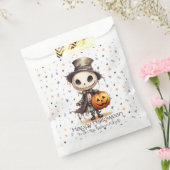 グウルイントップハットかわいい背景ハッピーハローウィン フェイバーバッグ (封をした状態)