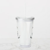 グウルガールサマースケルトンピースサインパーソナライズされた アクリルタンブラー (右)