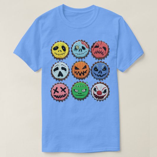 グウルグウリッシュMacabre Terror Fright絵文字Hal Tシャツ (デザイン正面)