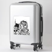 グウルゾンビ海賊の宝モンスターのホラーアート シール (スーツケース)