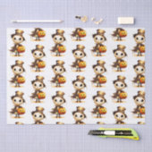 グウルトップハットジャックオランタンホワイトハロウィーン 薄葉紙 (クラフト)