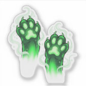 グウルポーズグリ白熱［赤熱］光を放つーネットポーズハロウィーン シール (正面)