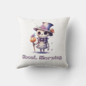 グウルモーニングすごいかわいいホワイトハロウィーン クッション (裏面)