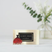 グエレガントラモモダンハウス，ブルゴーニュGllitterドレス 名刺 (スタンド正面)