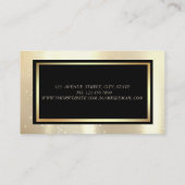 グエレガントラモモダンハウス,金ゴールドグリッタードレス 名刺 (裏面)