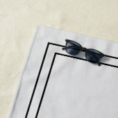 グエレガントレーブラックモノグラムビーチタオル ビーチタオル (インサイチュ)