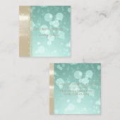 グエレガントロモダンモルーズ,フェイク金ゴールド,《写真》ぼけ味,レース スクエア名刺 (正面/裏面)