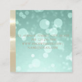 グエレガントロモダンモルーズ,フェイク金ゴールド,《写真》ぼけ味,レース スクエア名刺 (裏面)