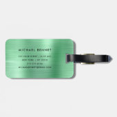 グエレガントロモノグラムのグブラシ仕上げ金属 ラゲッジタグ (裏面横)