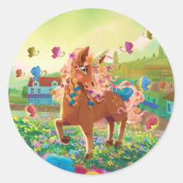 グエンホワイエクラシックーのステッカー ラウンドシール