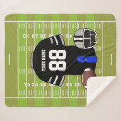 グカスタムリッドアイアンサッカージャージーオンフィールド シェルパブランケット (正面(横))