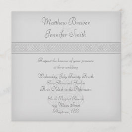 グカスタムリーンケルト結び目模様スクエア結婚式招待状 招待状