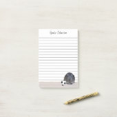 グカスタムレーギニーピグのペットサッカーボール裏打ち ポストイット (デスク上)