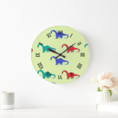 グカラフルリーン ラージ壁時計 (ホーム)