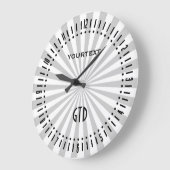 グクラシックレーバースト紡績ホイールのカスタマイズ ラージ壁時計 (傾斜)
