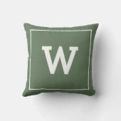 グシンプルリーンイニシャルモノグラム クッション (裏面)