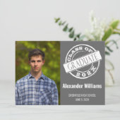 グシンプルレイ写真卒業パーティー 招待状 (スタンド正面)