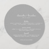 グシンプルレーラウン結婚ドのメニュー メニュー (正面/裏面)