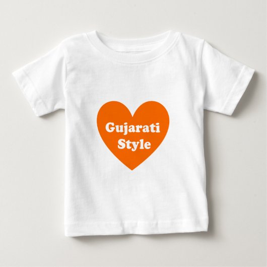 グジャラートスタイル ベビーTシャツ (正面)