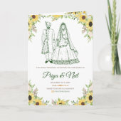 グジャラート結婚式 プログラムはヒンドゥー教結婚のガイドとして プログラム (正面)