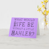 グスタフおもしろいマーラー音楽引用文ギフト カード (黄色い花)