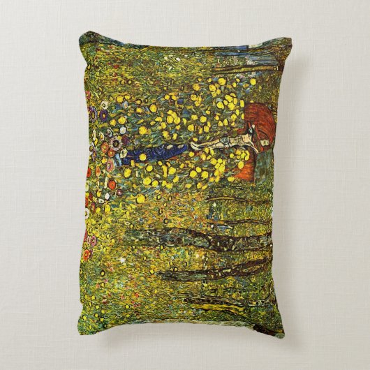 グスタフによる十字付きファームガーデンクリムト アクセントクッション (裏面(縦))