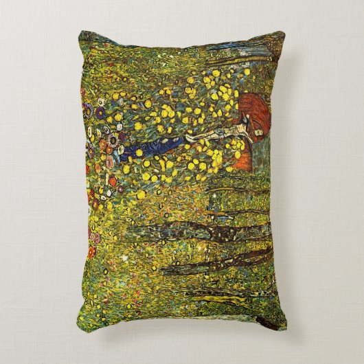 グスタフによる十字付きファームガーデンクリムト アクセントクッション (正面(垂直))