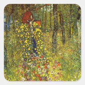 グスタフによる十字付きファームガーデンクリムト スクエアシール (正面)