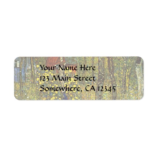 グスタフによる十字付きファームガーデンクリムト ラベル (正面)