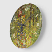 グスタフによる十字付きファームガーデンクリムト ラージ壁時計 (傾斜)