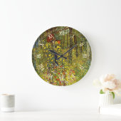 グスタフによる十字付きファームガーデンクリムト ラージ壁時計 (ホーム)
