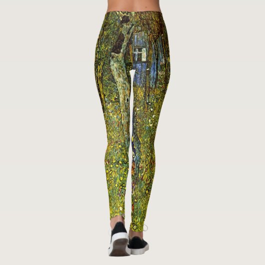 グスタフによる十字付きファームガーデンクリムト レギンス (裏面)