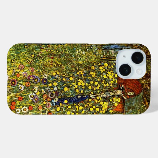 グスタフによる十字付きファームガーデンクリムト Case-Mate iPhoneケース (裏面 (横))