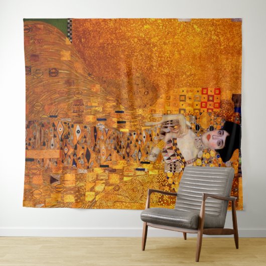 グスタフのクリムトによるアデールBloch-Bauerのポートレート タペストリー (インサイチュ(横))