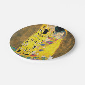 グスタフのクリムトによるキス ペーパープレート (アングル)