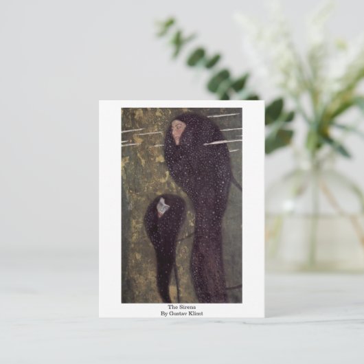 グスタフのクリムトによるサイレン ポストカード (スタンド正面)