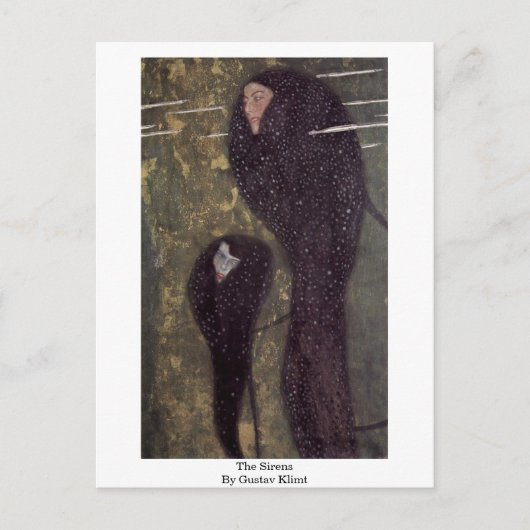 グスタフのクリムトによるサイレン ポストカード (正面)