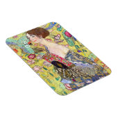 グスタフのクリムトによるファン、ヴィンテージのジャポニズムを持つ女性 マグネット (右側)