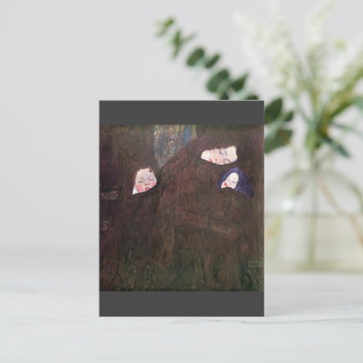 グスタフのクリムトによる子供を持つ母 ポストカード (スタンド正面)